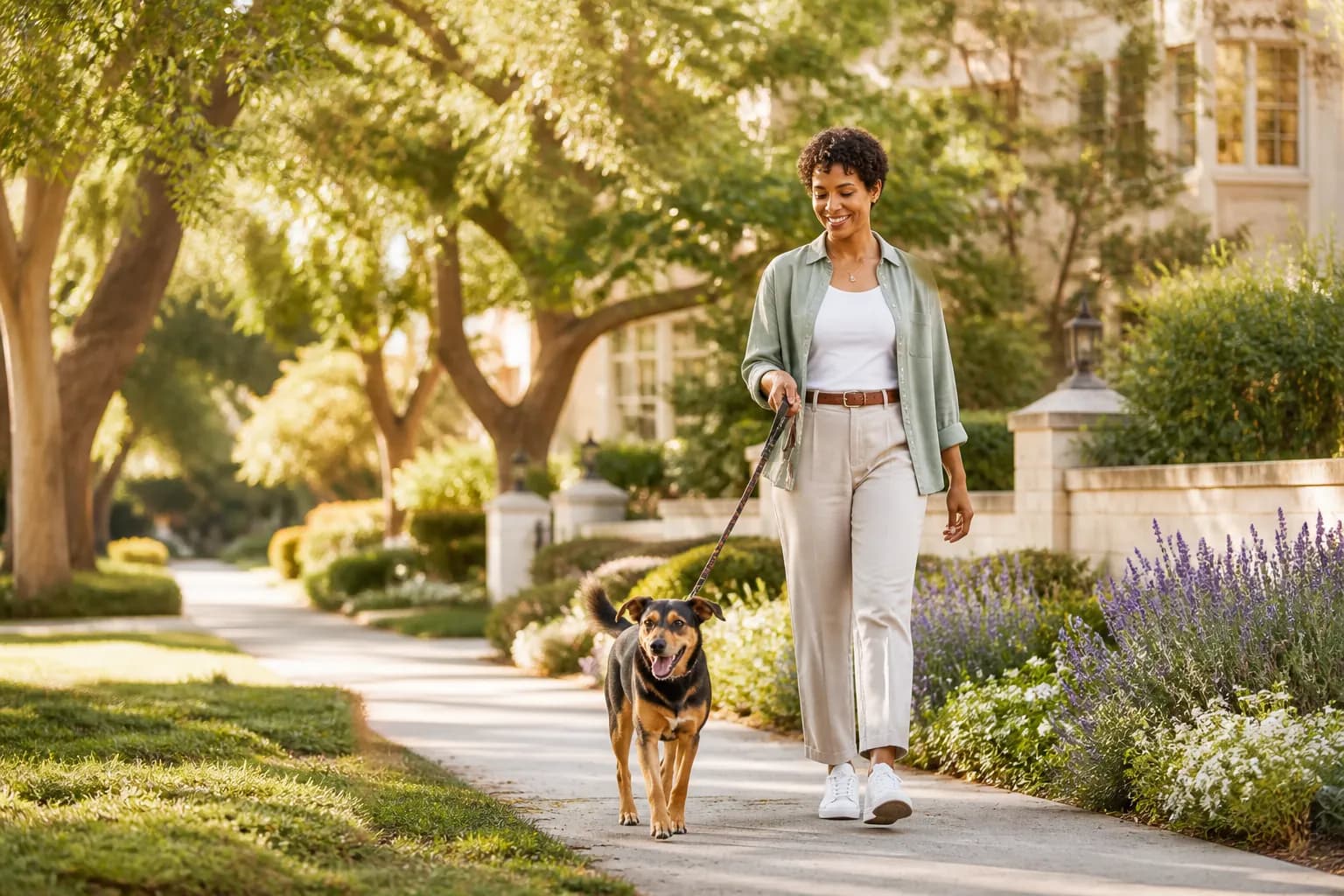 Lifestyle photography for Dog Walking